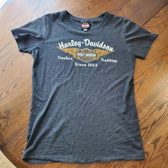 Harley Davidson women's tee shirt grey large - Picture 10 of 13